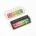 2 Pack Social Battery Slider Pin - Interactive Mood Pin for Introverts, Funny Social Battery Creative Badge for Jackets & Backpacks - Novelty Accessories & Cute Gifts for Friends, Her